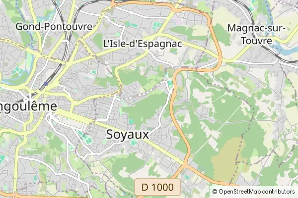 Mapa Soyaux