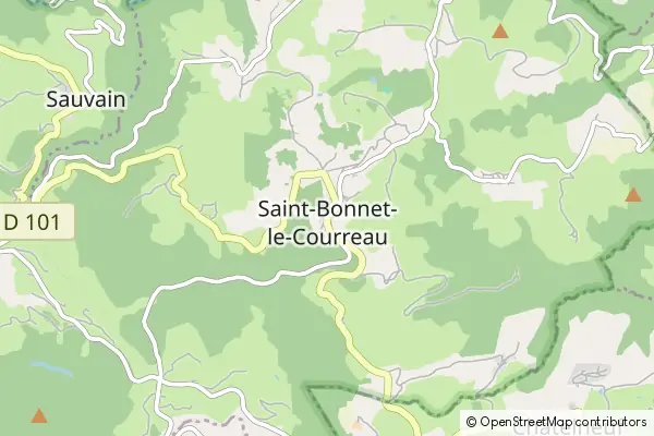 Mapa Saint-Bonnet-le-Courreau