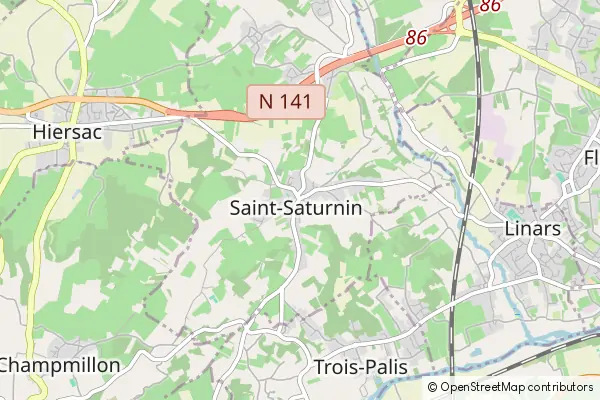 Mapa Saint-Saturnin