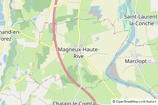 Mapa Magneux-Haute-Rive