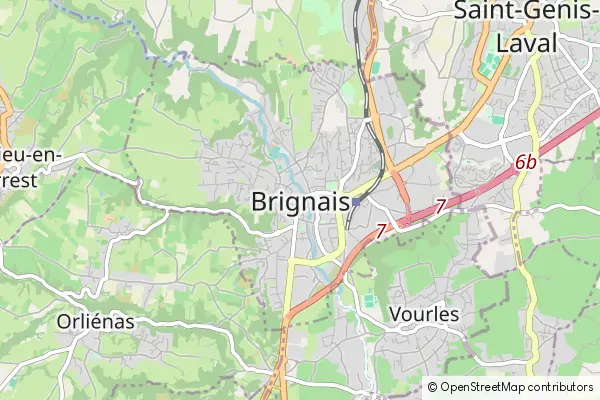 Mapa Brignais