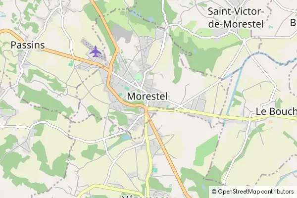 Mapa Morestel