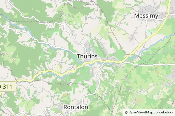 Mapa Thurins