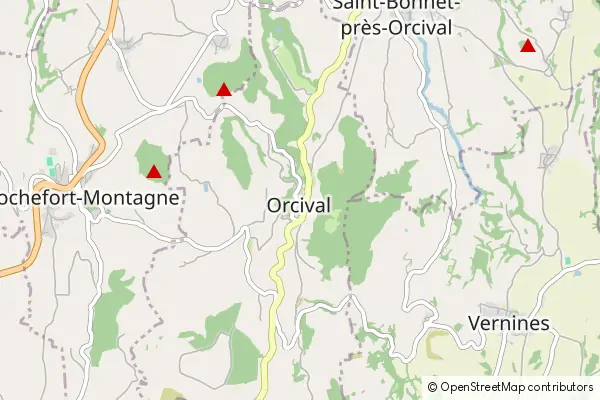 Mapa Orcival