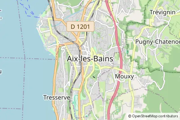 Mapa Aix-les-Bains