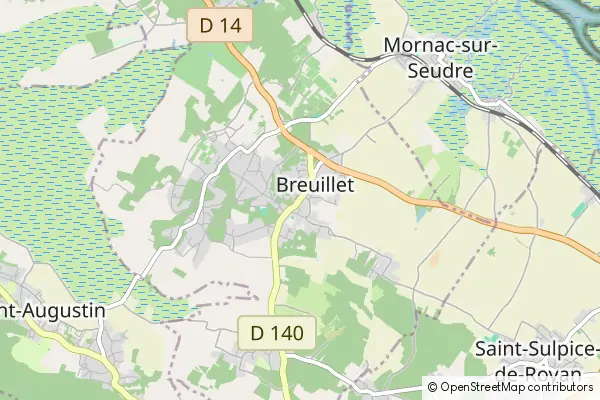 Mapa Breuillet