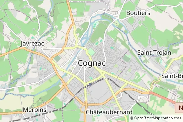 Mapa Cognac