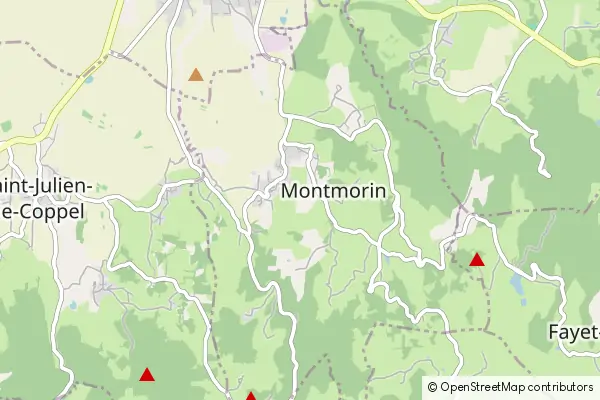 Mapa Montmorin