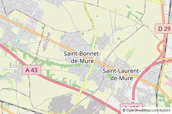 Mapa Saint-Bonnet-de-Mure