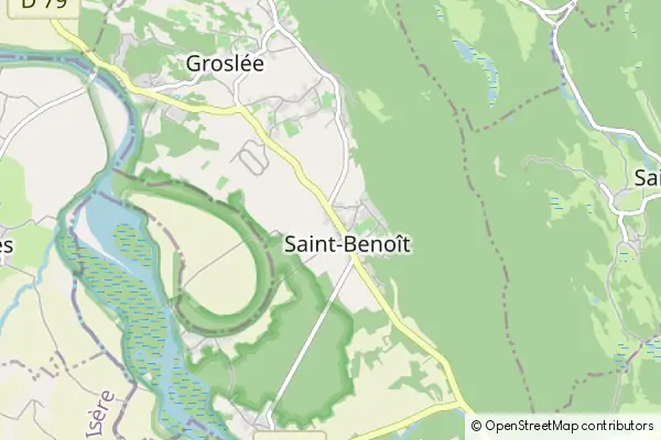 Mapa Saint-Benoît