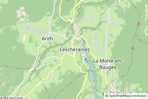 Mapa Lescheraines