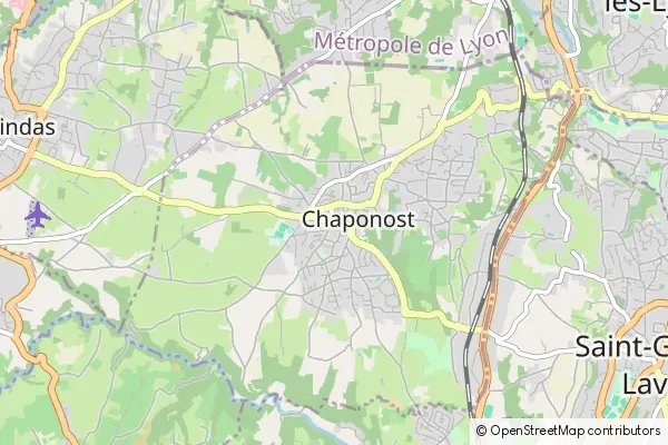 Mapa Chaponost