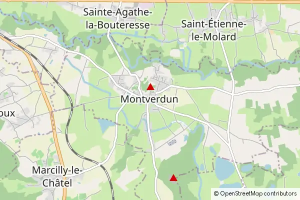 Mapa Montverdun