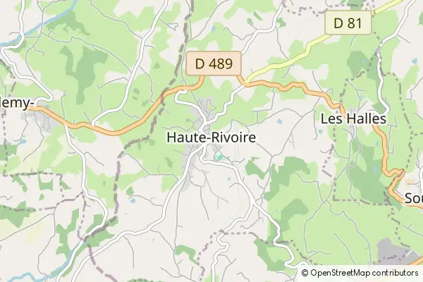 Mapa Haute-Rivoire