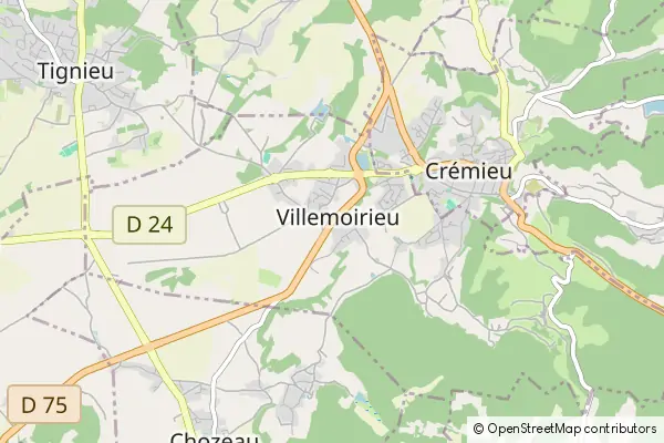 Mapa Villemoirieu