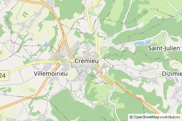 Mapa Crémieu