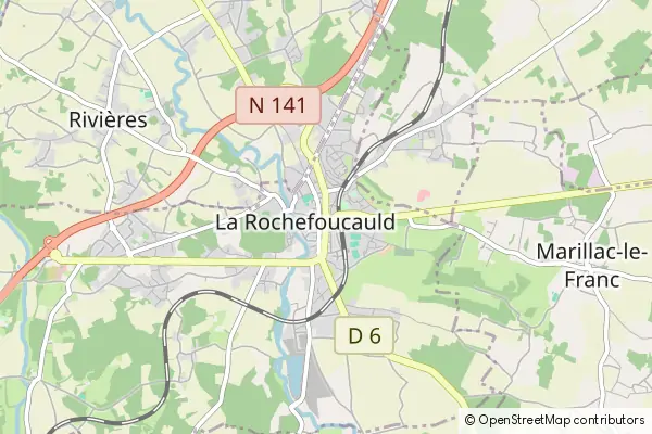 Mapa La Rochefoucauld