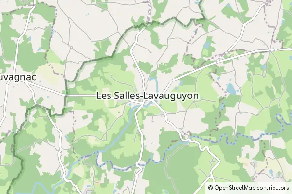 Mapa Les Salles Lavauguyon