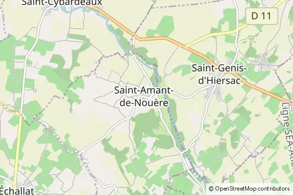 Mapa Saint-Amant-de-Nouère