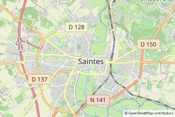 Mapa Saintes