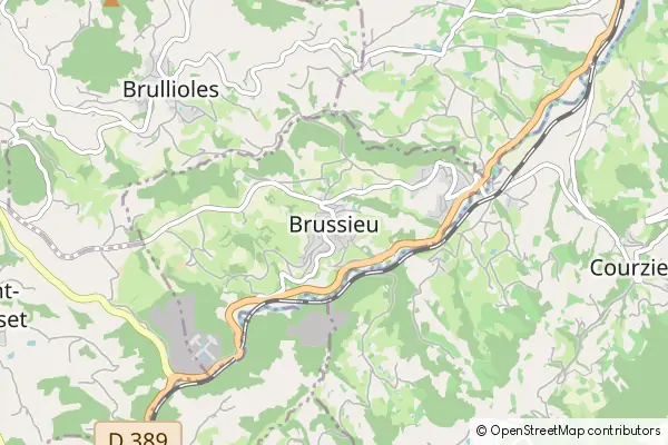 Mapa Brussieu