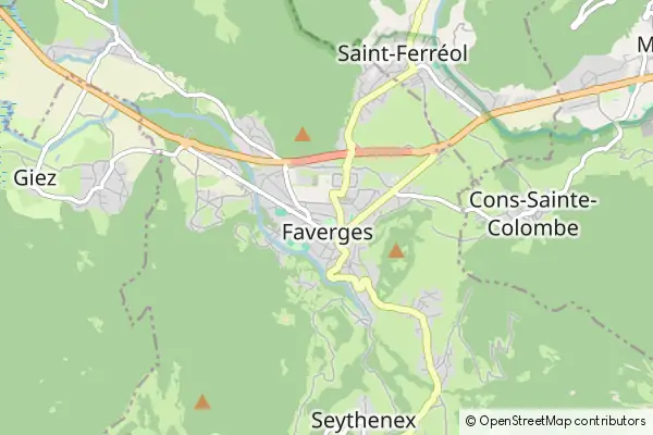 Mapa Faverges