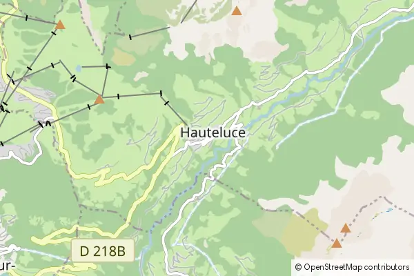 Mapa Hauteluce