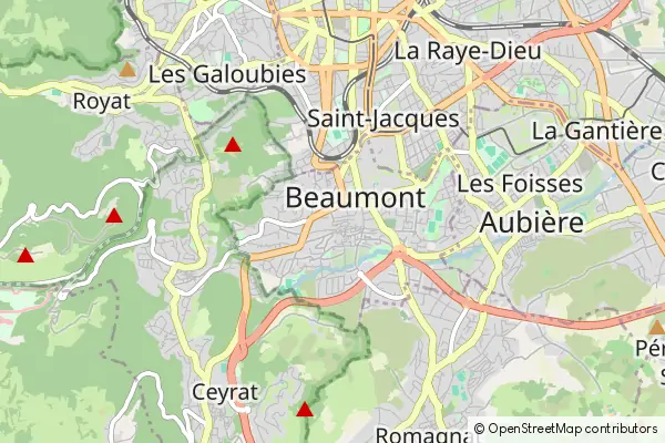 Mapa Beaumont