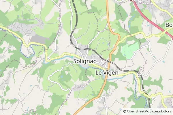 Mapa Solignac