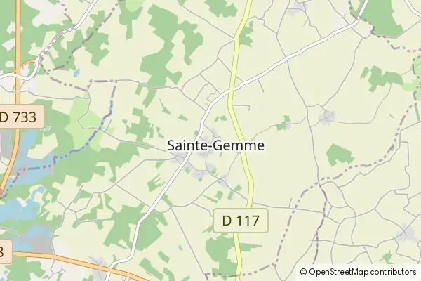 Mapa Sainte Gemme