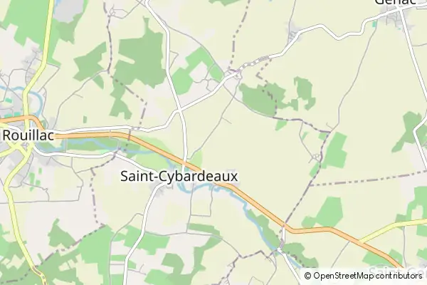 Mapa Saint-Cybardeaux