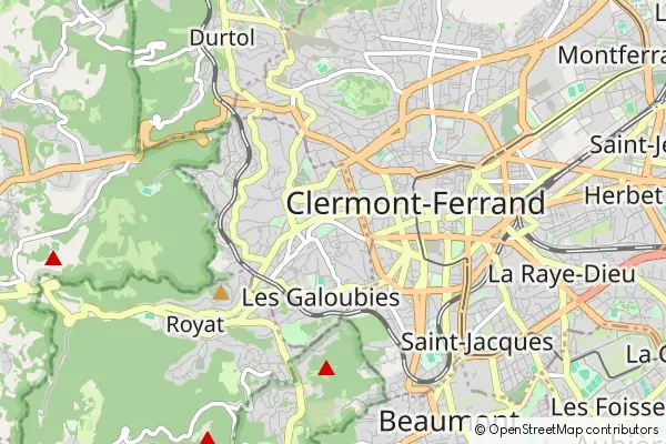 Mapa Chamalières