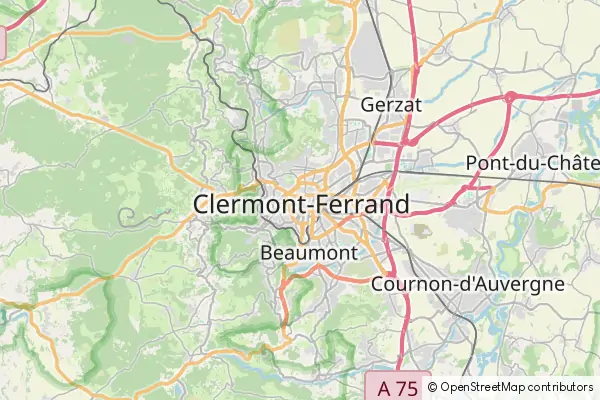 Mapa Clermont-Ferrand