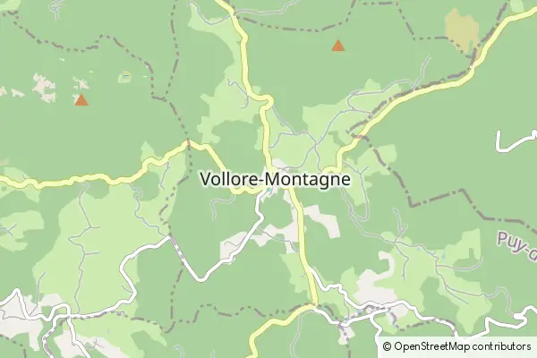 Mapa Vollore-Montagne