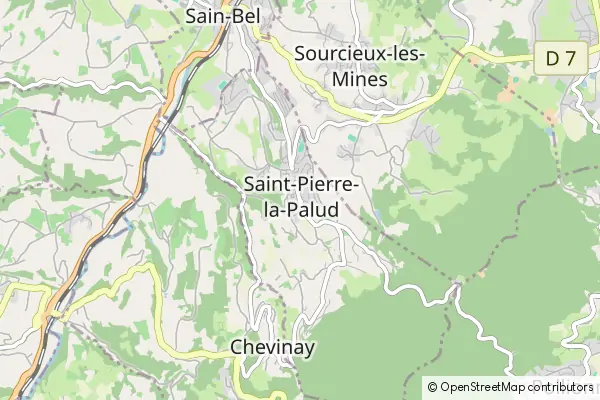 Mapa Saint-Pierre-la-Palud