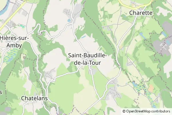 Mapa Saint-Baudille-de-la-Tour