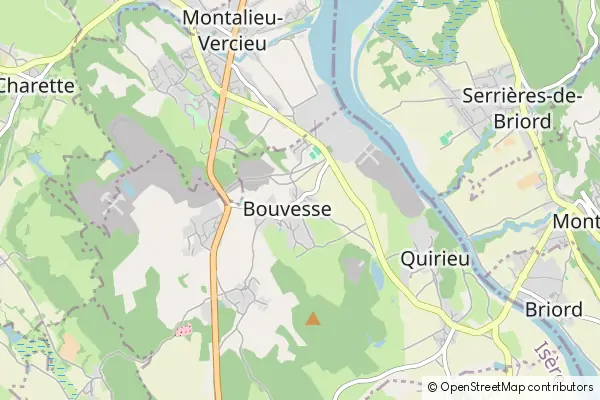 Mapa Bouvesse-Quirieu