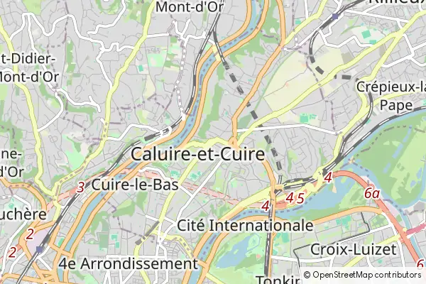 Mapa Caluire-et-Cuire