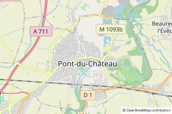 Mapa Pont-du-Château