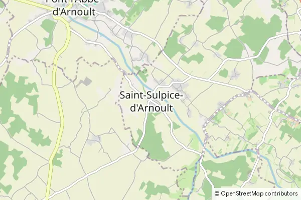 Mapa Saint Sulpice d'Arnoult