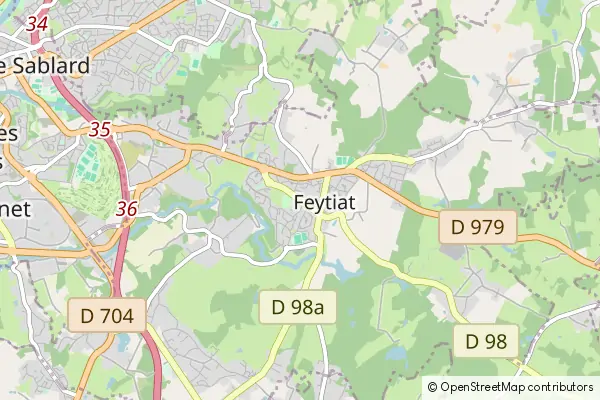 Mapa Feytiat