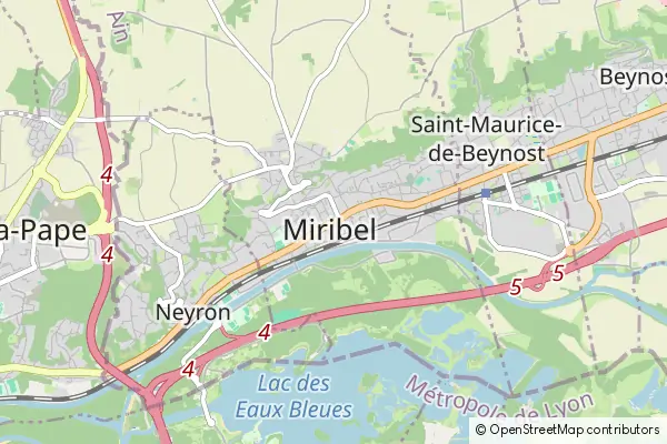 Mapa Miribel