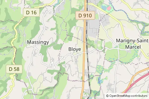 Mapa Bloye