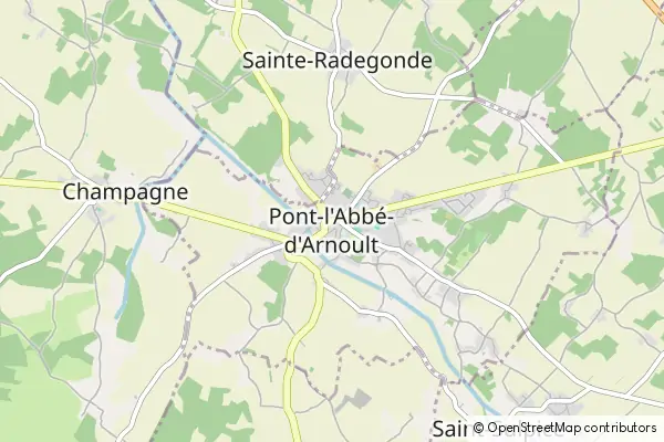 Mapa Pont l'Abbe d'Arnoult