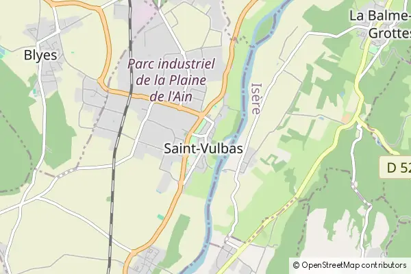 Mapa Saint-Vulbas