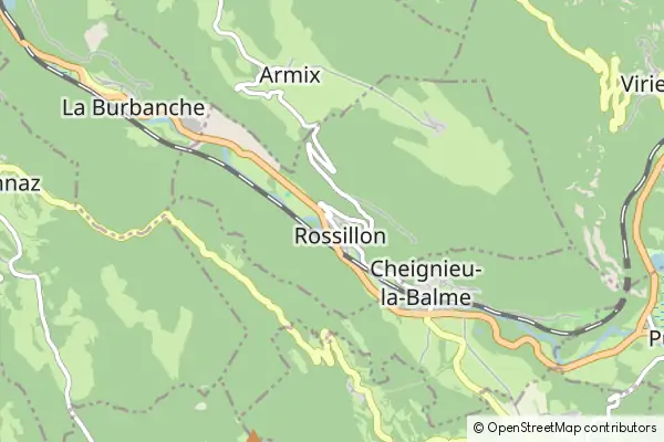 Mapa Rossillon