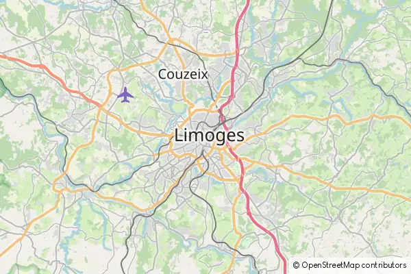 Mapa Limoges