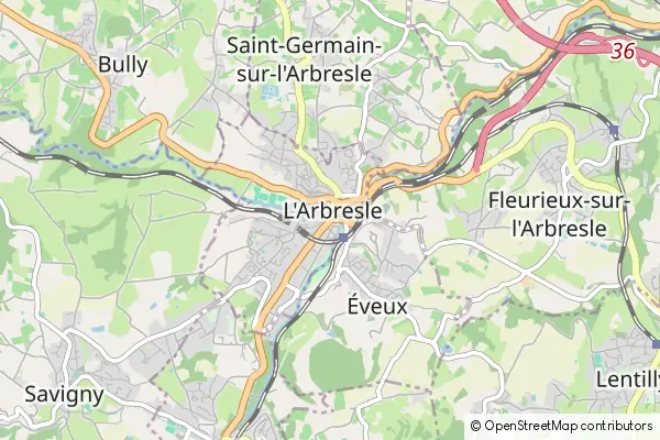 Mapa L'Arbresle