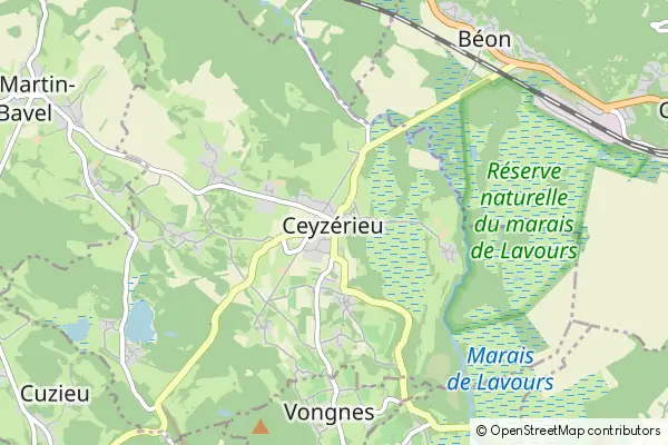 Mapa Ceyzérieu