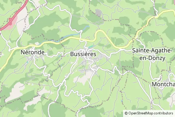 Mapa Bussières